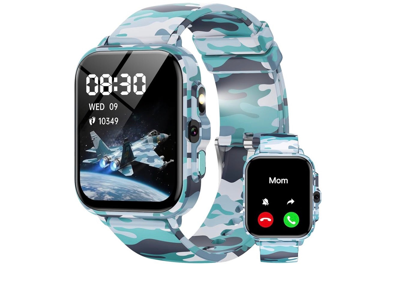 Kids Smart Watch with Screen Protector & Flashlight - Blue